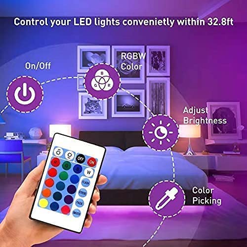 DesiDiya® 5 Meter 300 Led 5050 RGB Led Strip with Adapter/ Connector/ Driver , False Ceiling with 2A Adapter,16 Multicolour (RGB Led Strip Pack of 1) Copper