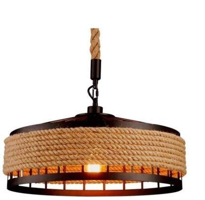Desidiya ® Rope Candlestick Pendant Lamp Round Pendant Lights (Bulb not Included)