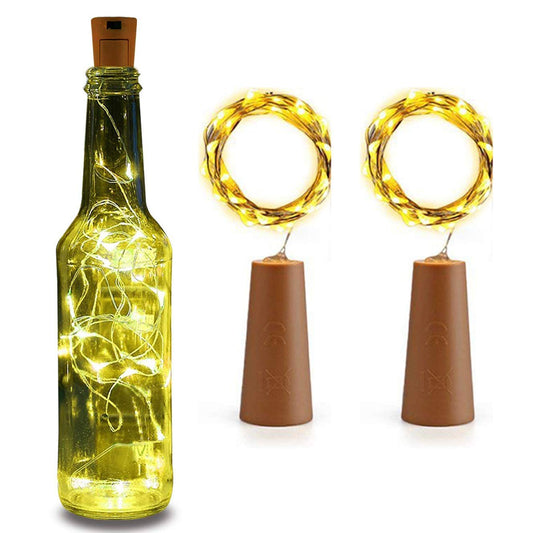 DesiDiya® Warm White Diya/Diwali Lights (Wine Bottle)