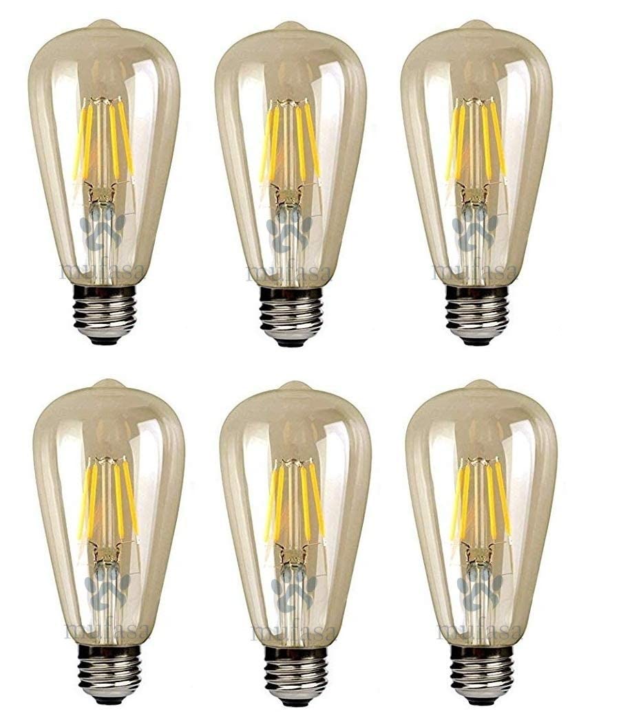 DesiDiya® Edison Tungsten Filament Antique Glass Light Bulbs