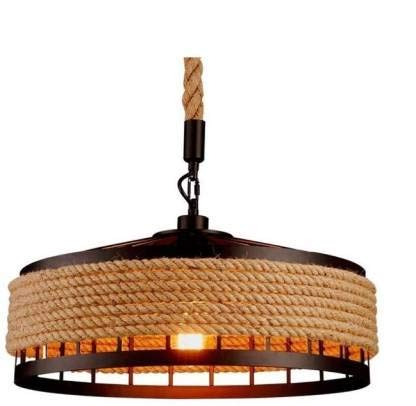 Desidiya ® Rope Candlestick Pendant Lamp Round Pendant Lights (Bulb not Included)