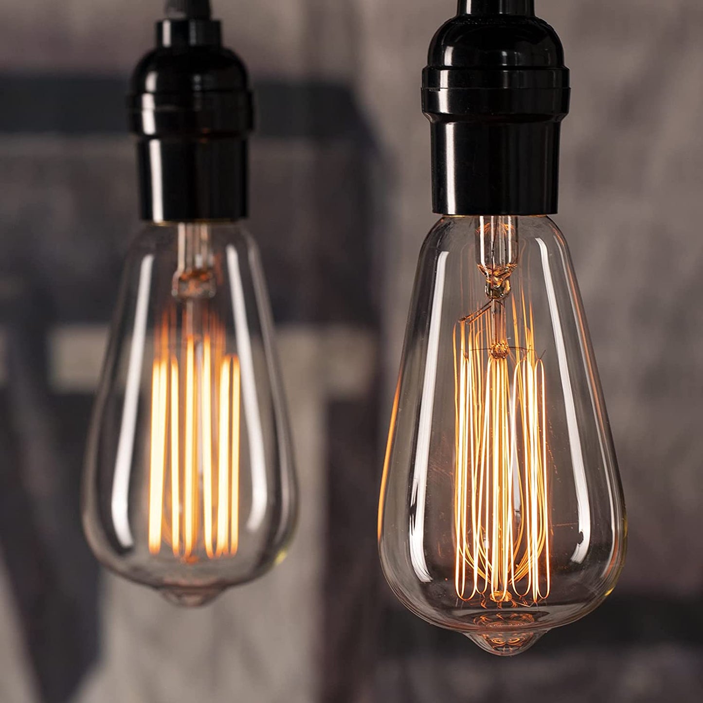 DesiDiya® Edison Tungsten Filament Antique Glass Light Bulbs